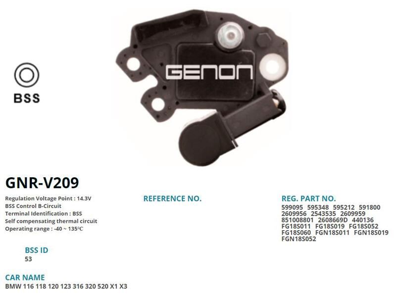 12V BMW 116d-118d-318d-320d-X1 (BSS)