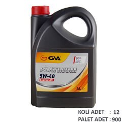 MOTOR YAĞI 5W40 4 LT PLATINUM TAM SENTETİK API SL/...