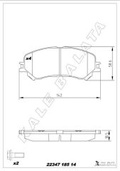 ÖN FREN BALATASI RENAULT MEGANE IV 15> SCENIC I...