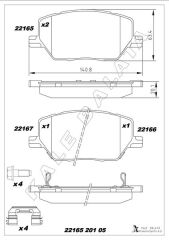ÖN FREN BALATASI FIAT 500X 14> JEEP RENEGADE 14...