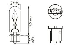 (1987302931) AMPUL (ECO) 12V 1.2W KÜÇÜK DİPSİZ GÖS...