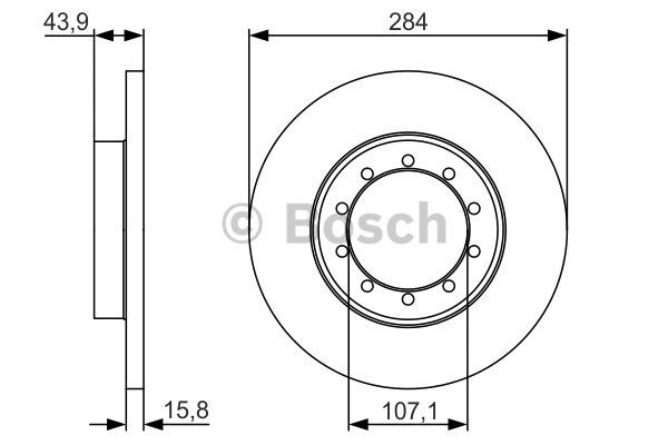 FREN DISKI ARKA TRANSIT V-347 3.2 TDCI 06-11  200 PS