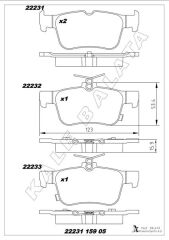 ARKA FREN BALATASI GALAXY III 15> MONDEO V 14&g...