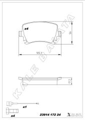 ARKA BALATA PASSAT-CC-CADDY-GOLF5-GOLF6-JETTA-A3-A...