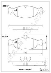 ÖN BALATA ASTRA F-CORSA A B -VECTRA A-TIGRA-(94-00...