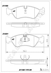 ÖN BALATA ASTRA F (91-98) CALIBRA-OMEGA-VECTRA A 1...