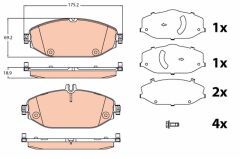 FREN BALATASI ON MERCEDES W205 S205 C205 A205 C257...