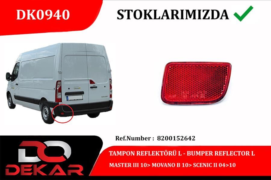 TAMPON REFLEKTÖRÜ L MASTER III 10> MOVANO B 10&...