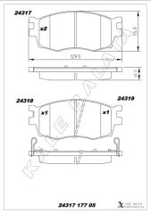 ÖN FREN BALATA HYUNDAI ACCENT ERA 1.4L 1.6L benzin...