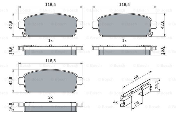 FREN BALATASI ARKA 16 INCH 292 MM ASTRA J MOKKA CRUZE AVEO T300 ZAFIRA C TRAX A13DTE A14NET A16XER 09-