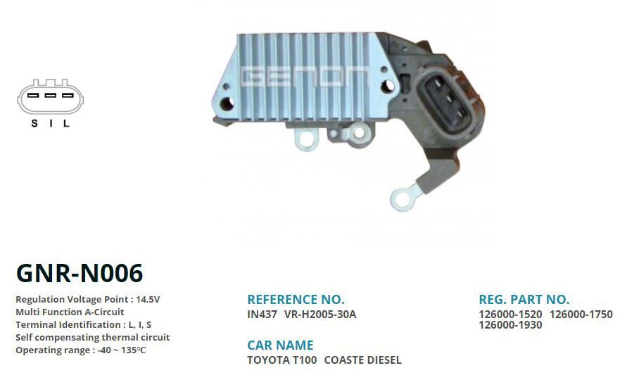 12V TOYOTA CAMRY-LAND CRUISE 63.5mm (L I S)