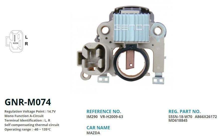 12V MAZDA (L R)