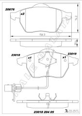 ÖN BALATA FİŞLİ BÜYÜK TİP PASSAT-A4-A6 (97-04) (GD...