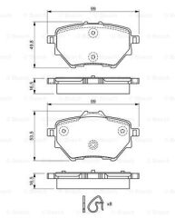 FREN BALATASI ARKA 268 MM GRANDLAND X COMBO E 5008 RIFTER 308 II 3008 508 II BERLİNGO C4 PICASSO C5 III C5 AIRCROSS 18-
