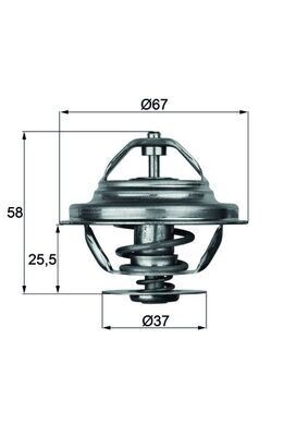 TERMOSTAT 80 °C MERCEDES OM616 W123 W460