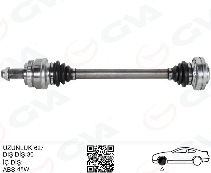 KOMPLE AKS ARKA SOL BMW X3 E83 04> (627MM)