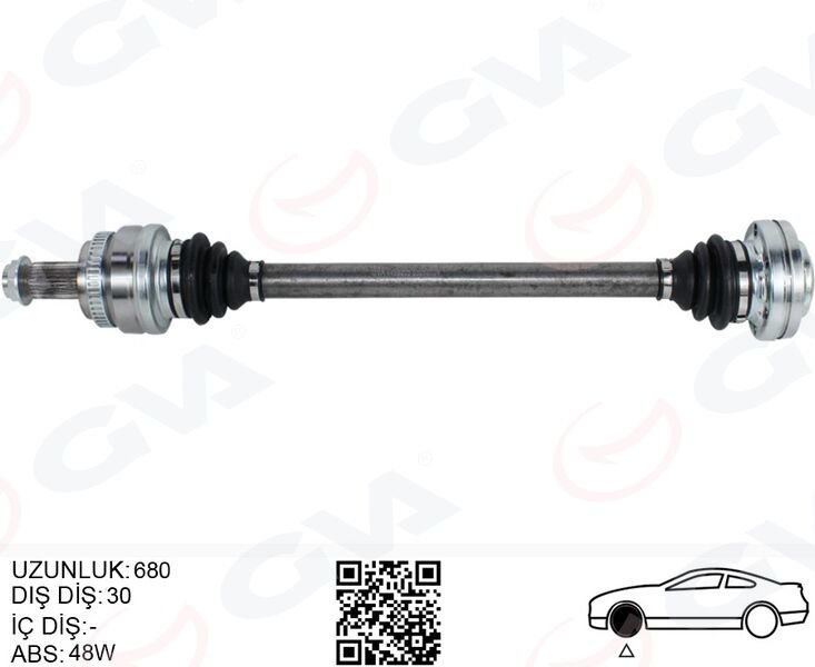 KOMPLE AKS ARKA SOL BMW X3 E83 04> (680MM)