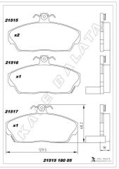 ÖN FREN BALATA HONDA CIVIC 1.6L D16 VTEC VTI 01-05...