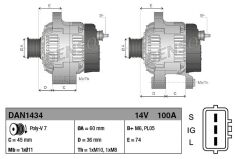 ALTERNATOR TOYOTA AVENSIS (97-03)