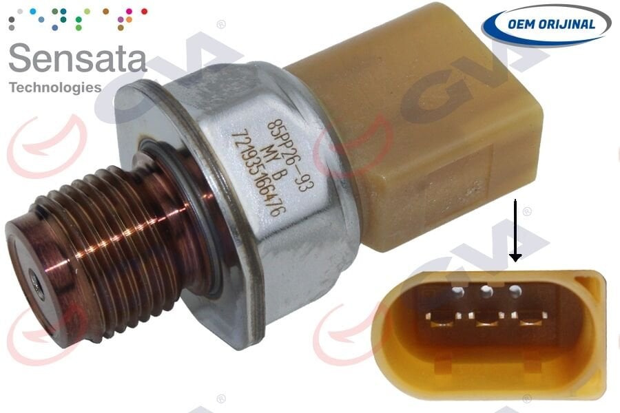 YAKIT BASINÇ SENSÖRÜ(3 FİŞ)POLO-PASSAT-GOLF6-CADDY...