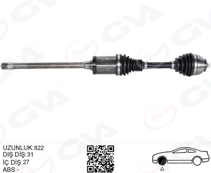 KOMPLE AKS ÖN SAĞ BMW X1 E84 09>15 (822MM) (DİŞ...