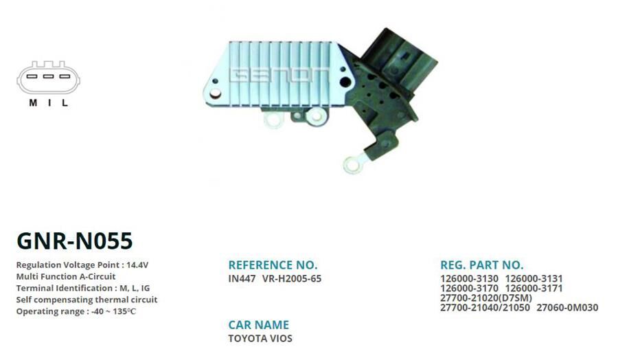 12V TOYOTA YARIS 1.4-1.5-1.4D-4D-LAND ROVER FREELA...