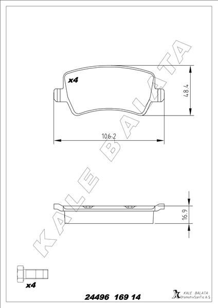 ARKA FREN BALATASI S-MAX 09> 06> GALAXY III ...