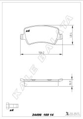 ARKA FREN BALATASI S-MAX 09> 06> GALAXY III ...