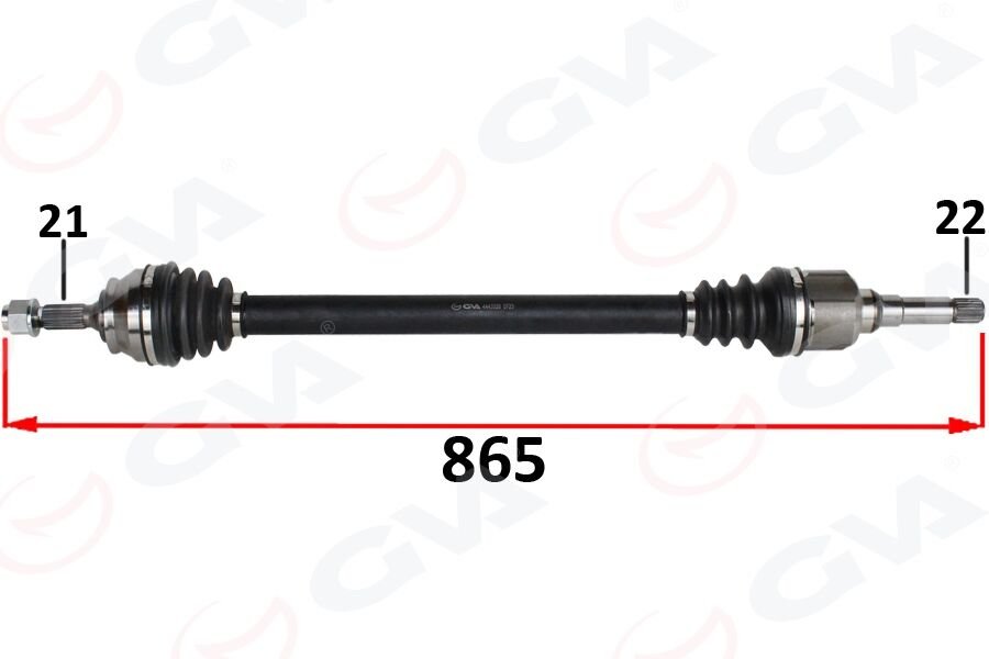 KOMPLE AKS SAG ON PSA 2008 I 1.2 M-T (05-)CITROEN ...