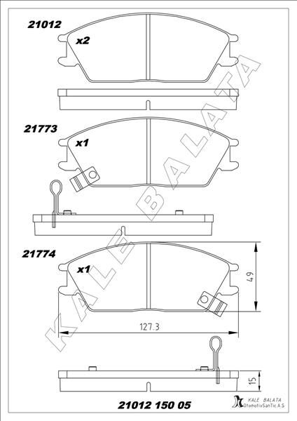 ÖN FREN BALATA HYUNDAI ACCENT 1.3L 1.5L 1.6L benzi...