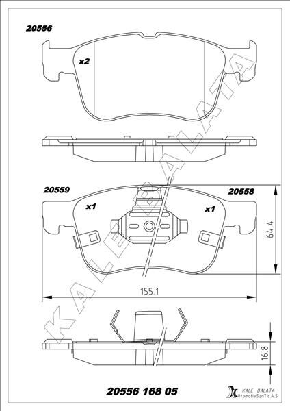 ÖN BALATA FOCUS IV (2018=> KUGA (2019=> PUMA...