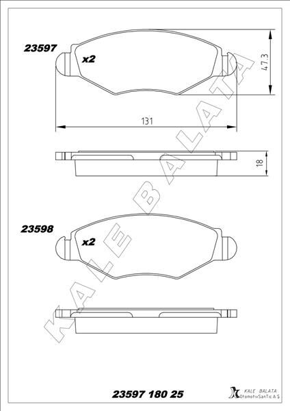 ÖN FREN BALATASI PEUGEOT P206 1.4 1.6 09/98> P...