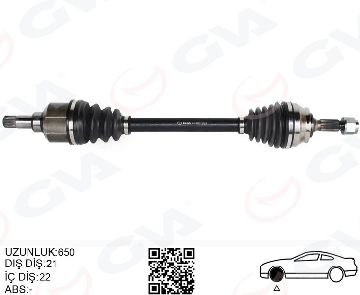 KOMPLE AKS SOL ON PSA 2008 I 1.2 M-T (05-) CITROEN...