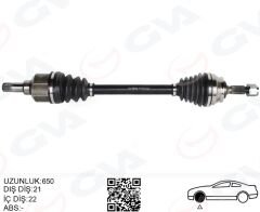 KOMPLE AKS SOL ON PSA 2008 I 1.2 M-T (05-) CITROEN...