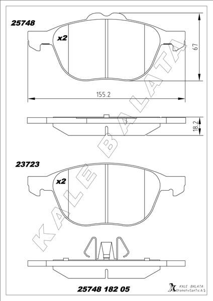 ÖN BALATA TRANSİT/TOURNEO CONNECT-KUGA II 13=>