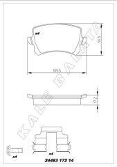 ARKA BALATA PASSAT-CC-CADDY-GOLF5-GOLF6-JETTA-A3-A...