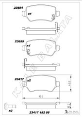 ARKA FREN BALATA KIA CEED 1.6L G4FJ T-GDI 13-> ...