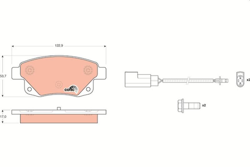 ARKA FREN BALATASI TRANSIT V347-V348 06>11 FISL...