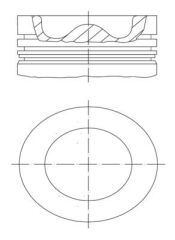 MOTOR PİSTON+SEGMAN 0.40 (75.40mm) CROSSLAND-CROSS...