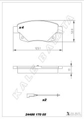 ARKA FREN BALATASI TRANSIT V347-V348 06>11 FISL...