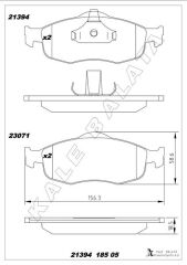 FREN BALATASI ÖN FORD MONDEO 93> (KABLOLU İKAZL...