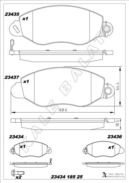 ON FREN BALATASI TRANSIT V185 01>07> O.CEKER