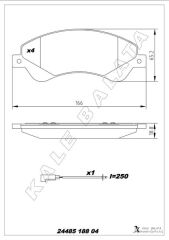 ON FREN BALATASI TRANSIT V347 06>14 O.CEKER FIS...