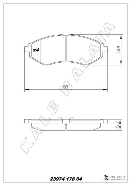 ÖN FREN BALATASI CHEVROLET AVEO 05> KALOS 02>...