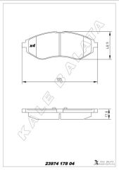 ÖN FREN BALATASI CHEVROLET AVEO 05> KALOS 02>...