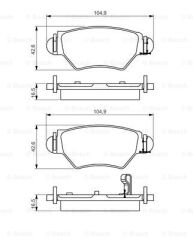 FREN BALATASI ARKA DISK ASTRA G ZAFIRA A X16XEL X18XE1 X20DTL Y20DTH 98-