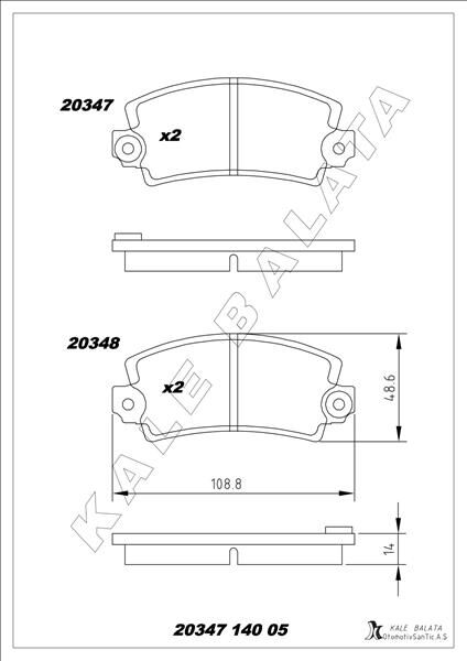 ÖN FREN BALATASI R12