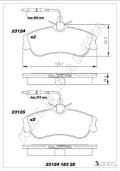 ÖN BALATA PARTNER-BERLINGO 07/96=> XSARA 04/97=...