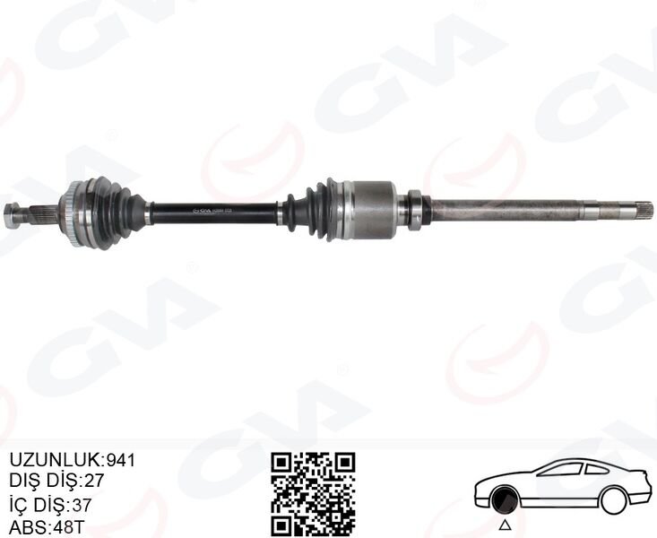 KOMPLE AKS SAG ON FIAT SCUDO (220P) 1.9 TD(96-06)A...