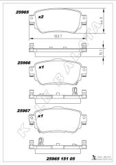 ARKA FREN BALATA RENAULT KADJAR 15> KOLEOS II 1...